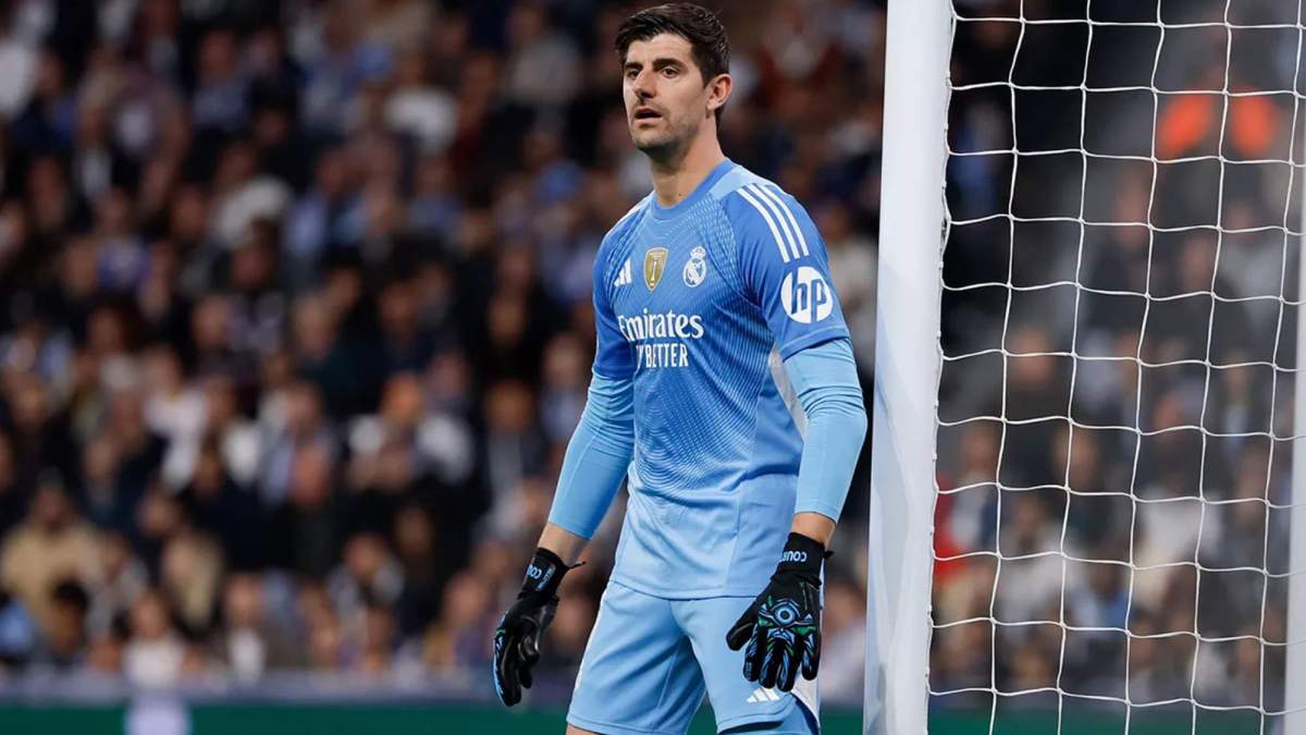 Thibaut Courtois, durante un partido del Real Madrid esta temporada.