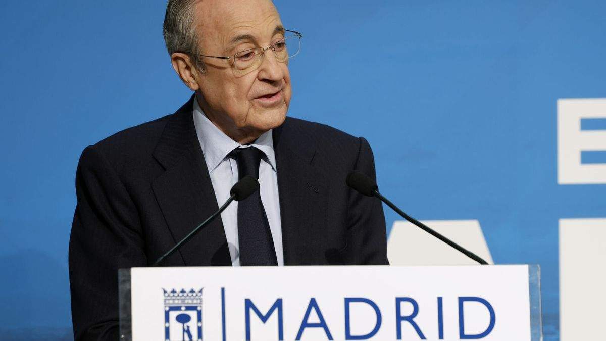 Florentino Pérez en un acto en Madrid.