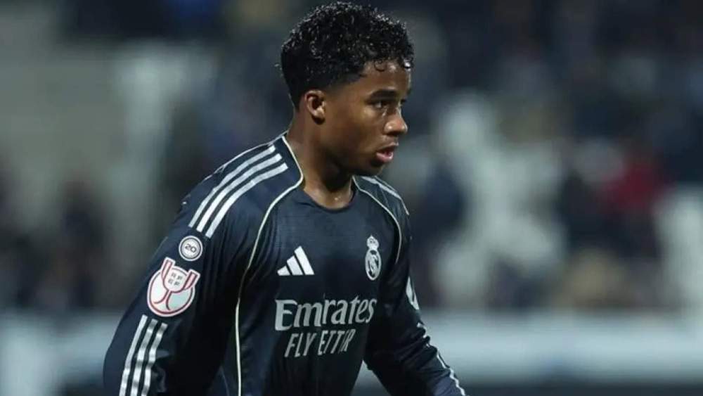 Endrick Felipe, a punto de irse del Real Madrid.