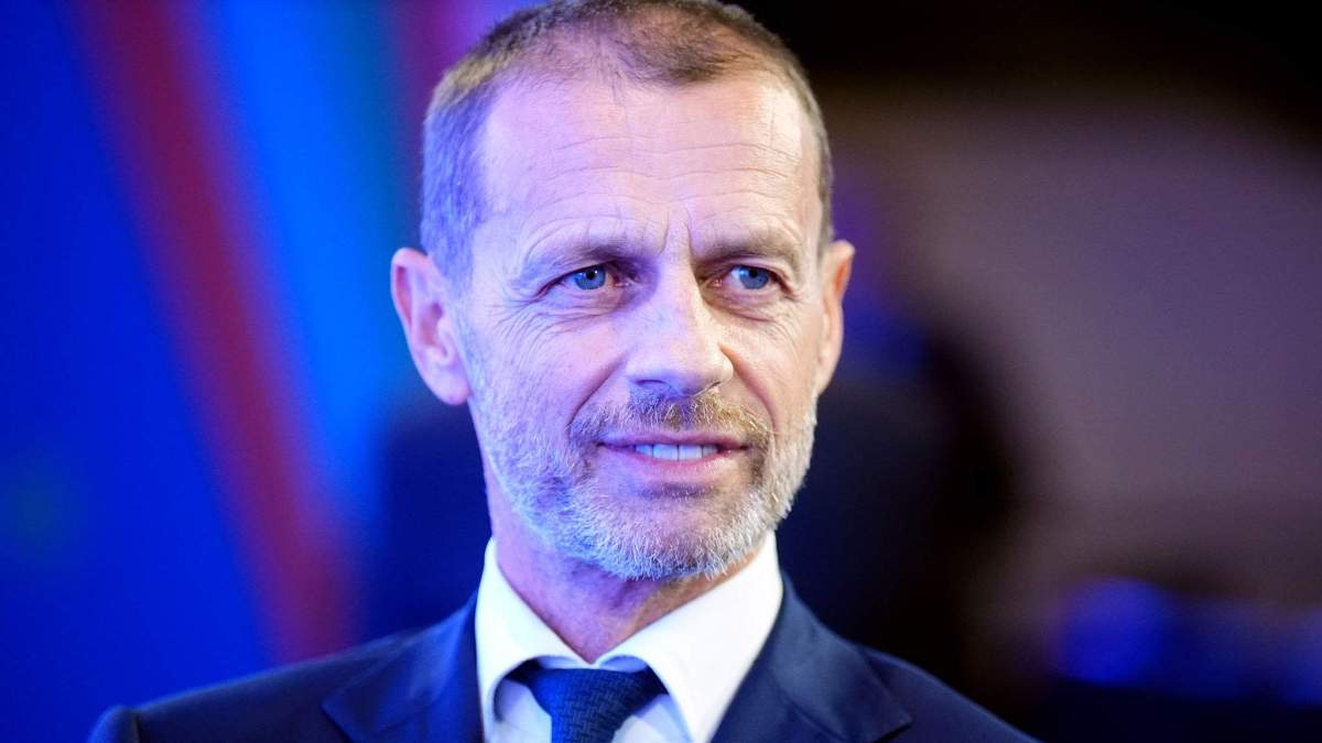 Ceferin en un acto como presidente de la UEFA. Ceferin en un acto como presidente de la UEFA.