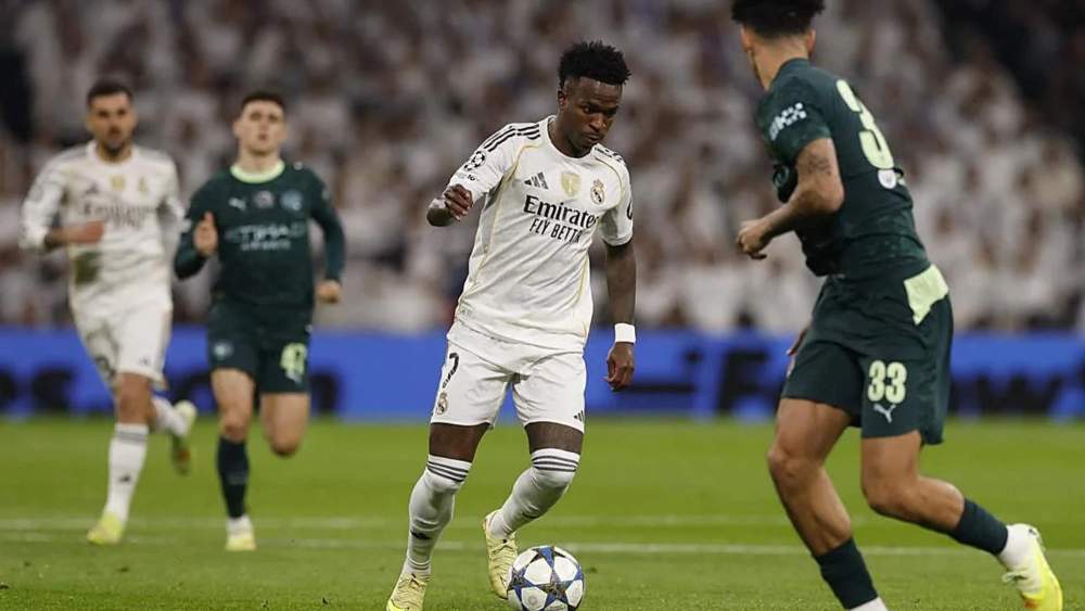 Vinicius Junior, en el partido contra el Manchester City.