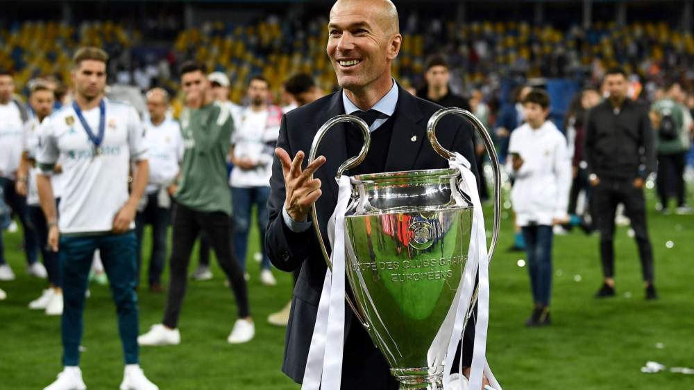 Zinedine Zidane ganó tres Champions como entrenador del Real Madrid.