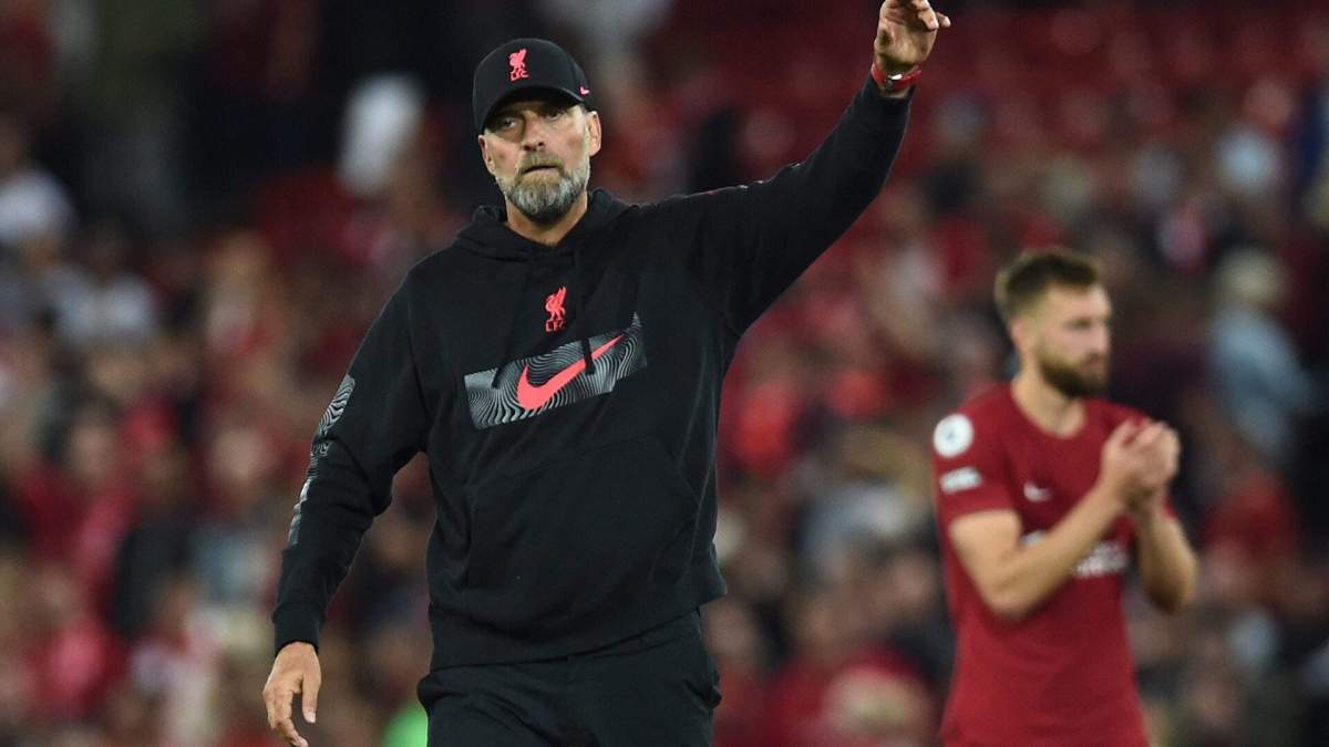Jürgen Klopp tras un partido del Liverpool