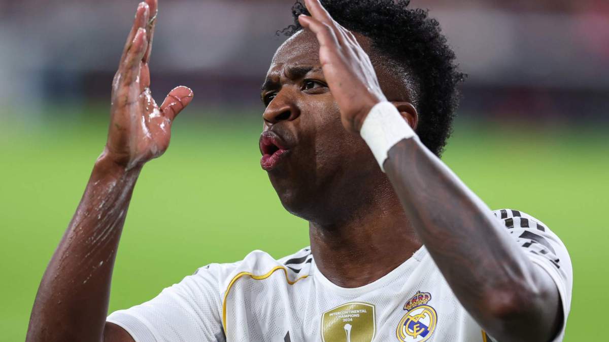Vinicius en un partido con el Real Madrid
