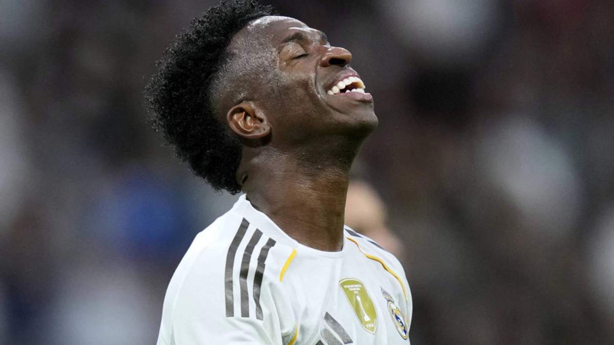 Vinícius Júnior disputando un partido con el Real Madrid. Vinícius Júnior disputando un partido con el Real Madrid.