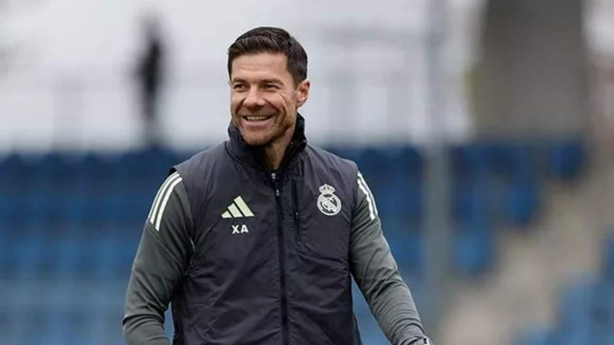 Xabi Alonso en el entrenamiento de esta mañana Xabi Alonso en el entrenamiento de esta mañana