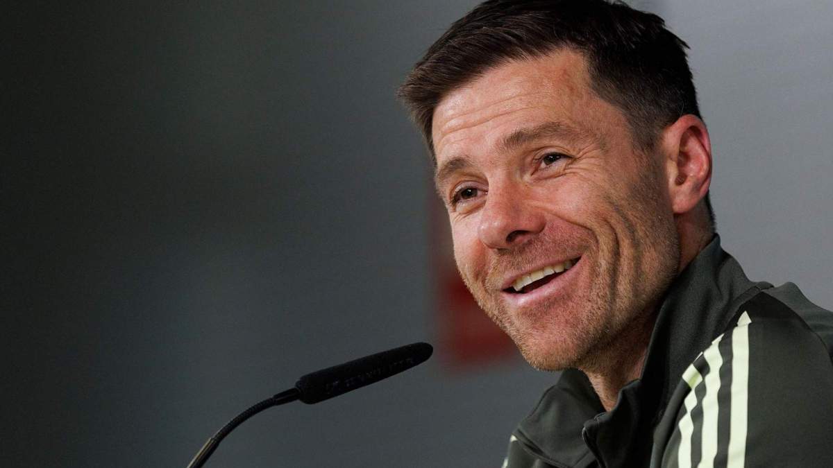 Xabi Alonso, durante una rueda de prensa reciente en Valdebebas.