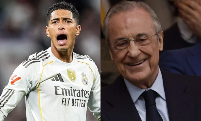 Florentino Pérez, encantado y tranquilo con el rendimiento de Jude Bellingham