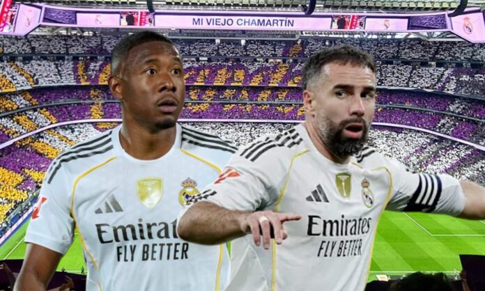 David Alaba y Dani Carvajal son dos de los futbolistas lesionados que tiene el Real Madrid en estos momentos.