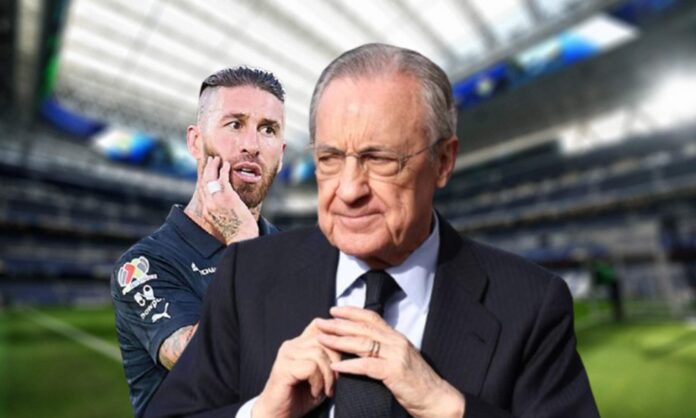 Florentino Pérez, Sergio Ramos y el Santiago Bernabéu.