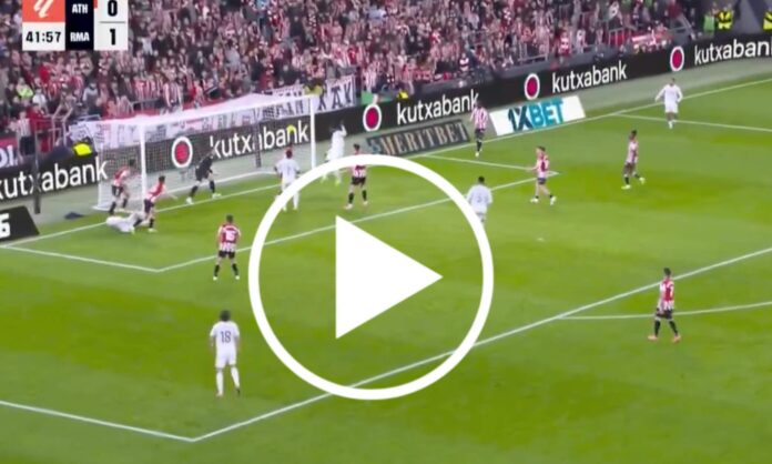 Eduardo Camavinga ha anotado el segundo gol del Real Madrid contra el Athletic Club.