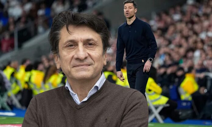 José Félix Díaz y Xabi Alonso en un partido del Real Madrid. 