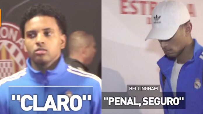 La respuesta de Rodrygo, Bellingham, Mbappé y Courtois sobre el penalti: 