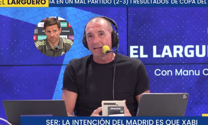 Manu Carreño en El Larguero y Xabi Alonso en rueda de prensa.