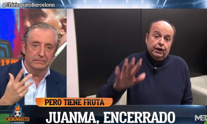 Juanma Rodríguez dando su opinión en El Chiringuito.