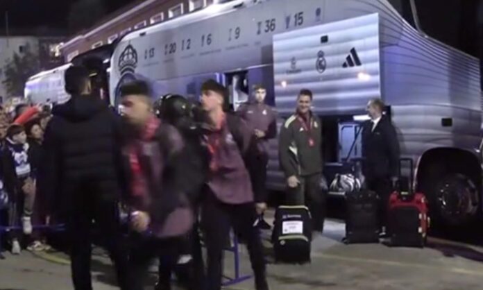 Así ha sido la llegada del Real Madrid al Estadio Municipal El Prado