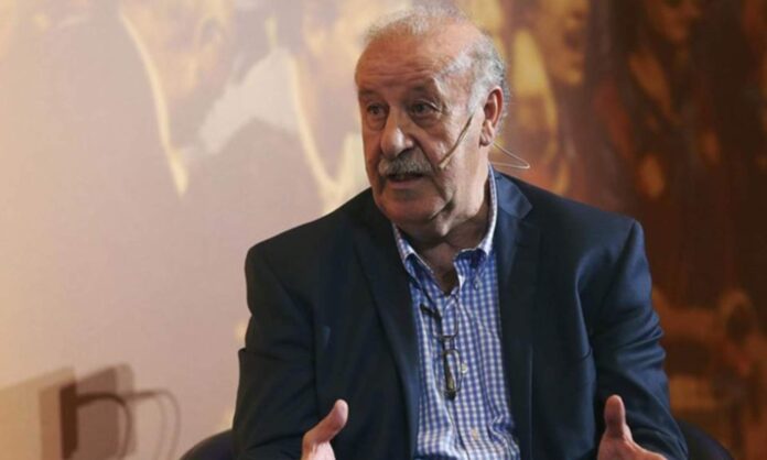 Vicente del Bosque, durante una intervención en un evento reciente.