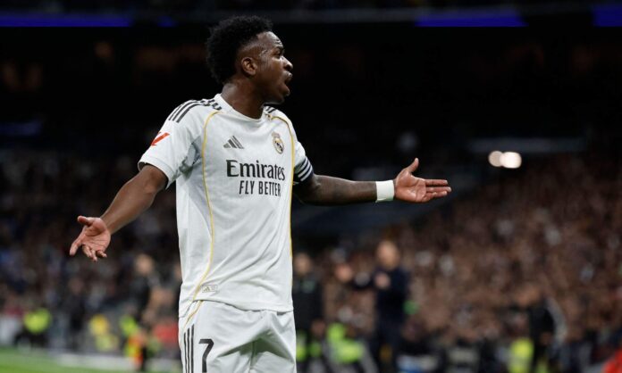 Vinicius, delantero del Real Madrid: 