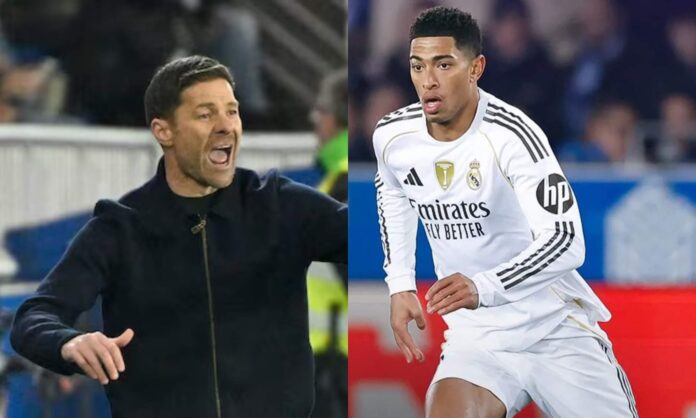 Xabi Alonso felicitó a Bellingham por su partido contra el Alavés