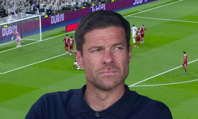 Xabi Alonso y una captura del Real Madrid - Sevilla. 