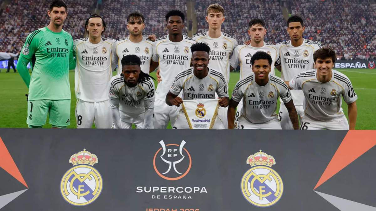 Once del Real Madrid en la final de la Supercopa