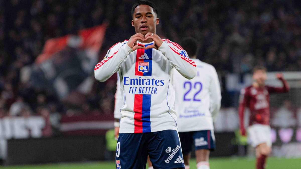 Endrick Felipe, celebrando uno de los goles que ha marcado con el Olympique de Lyon ante el Metz esta tarde. Endrick Felipe, celebrando uno de los goles que ha marcado con el Olympique de Lyon ante el Metz esta tarde.