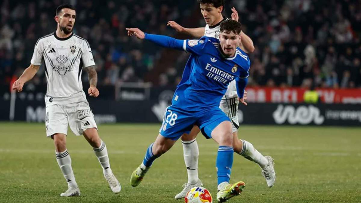 Jorge Cestero durante el partido contra el Albacete