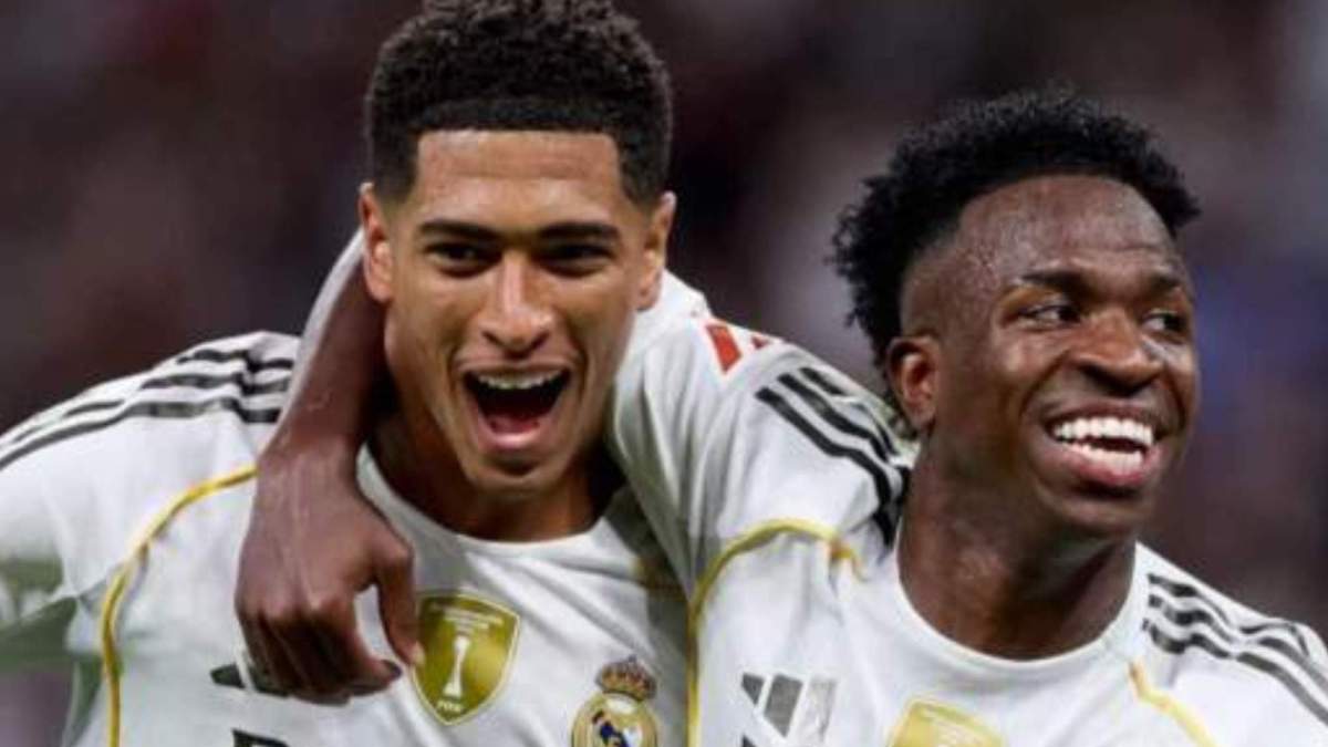 Bellingham y Vinicius celebrando un gol en la presente temporada