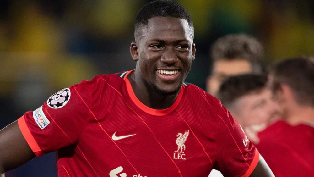 Ibrahima Konaté, en un partido de esta temporada con el Liverpool en la Champions League.