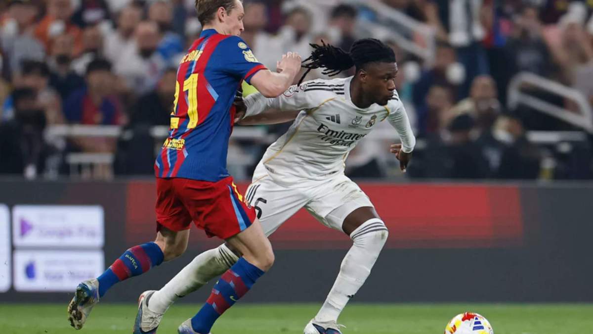 Camavinga durante la final de la Supercopa de España