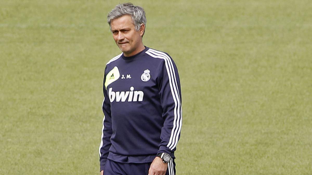 José Mourinho en un entrenamiento con el Real Madrid. José Mourinho en un entrenamiento con el Real Madrid.