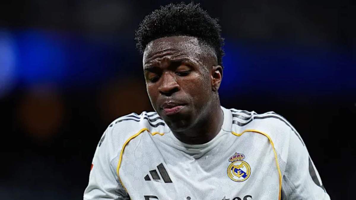 Vinícius Júnior durante un partido del Real Madrid.