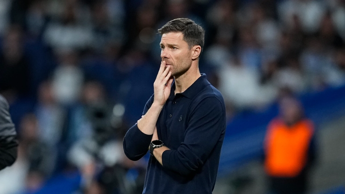 Xabi Alonso durante un partido del Real Madrid. 