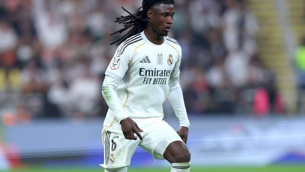 Eduardo Camavinga, durante un partido con el Real Madrid esta temporada. Eduardo Camavinga, durante un partido con el Real Madrid esta temporada.