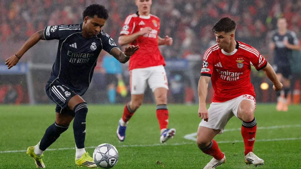 Rodrygo Goes durante el partido contra el Benfica Rodrygo Goes durante el partido contra el Benfica