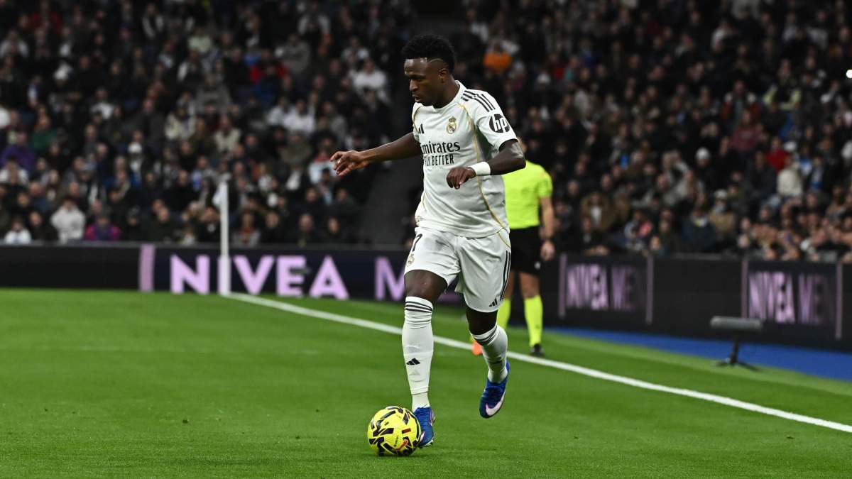 Vinicius durante el partido frente al Levante