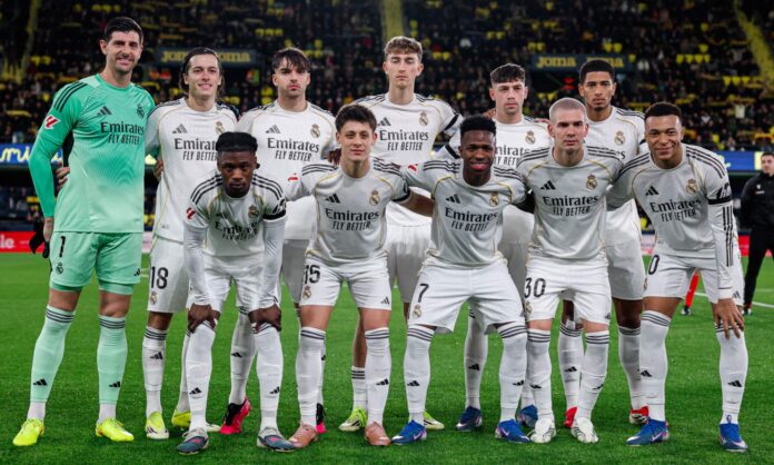 Alineación titular del Real Madrid contra el Villarreal.