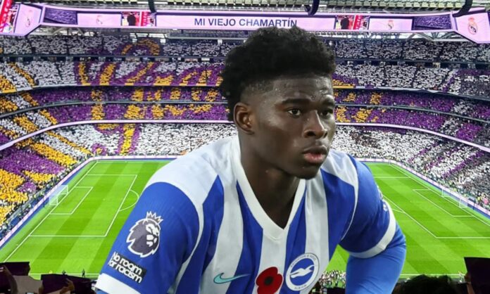 El Real Madrid ha seguido los pasos de Carlos Baleba durante las últimas semanas.