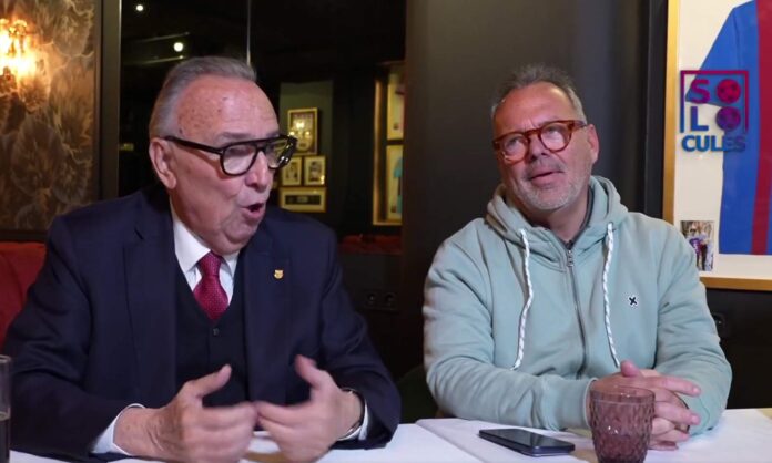 Joan Gaspart dando su opinión en Solo para Culés TV.