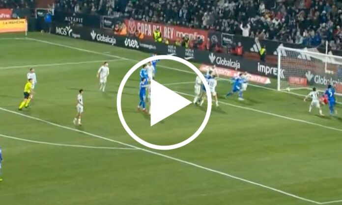 Franco Mastantuono ha conseguido empatar el partido del Real Madrid contra el Albacete antes del descanso.