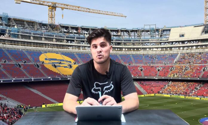 El arquitecto Ignacio Morente y el Camp Nou.