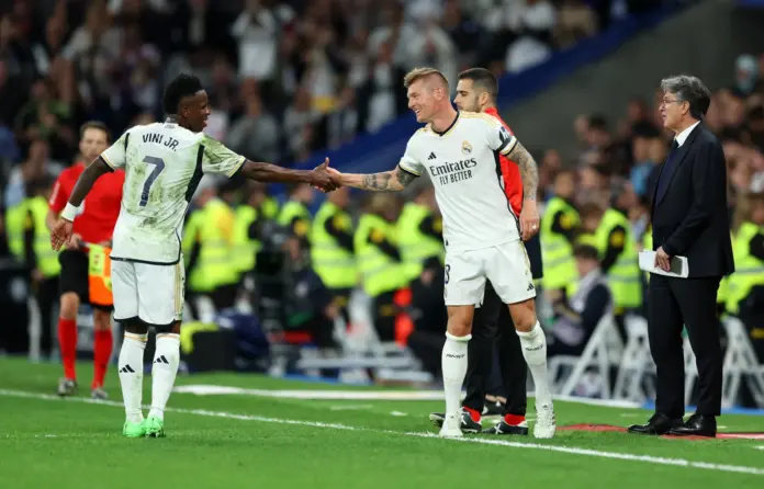 Kroos, sobre los pitos a Vinicius: «Un jugador al que no haya pitado el Bernabéu no es un gran jugador»

