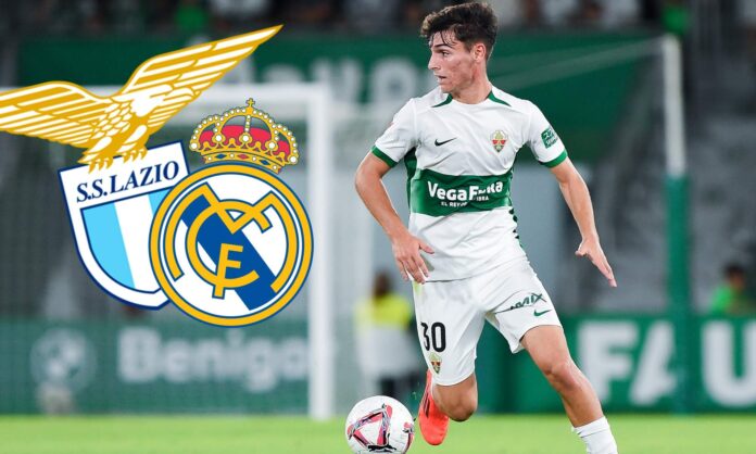 Rodrigo Mendoza (20), futbolista del Elche que gusta al Real Madrid, tiene una oferta del Lazio: vale 20 millones