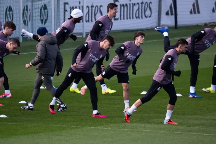  Rodrygo, Brahim y Asencio apuntan a Villarreal: así ha sido el último entrenamiento del Real Madrid

