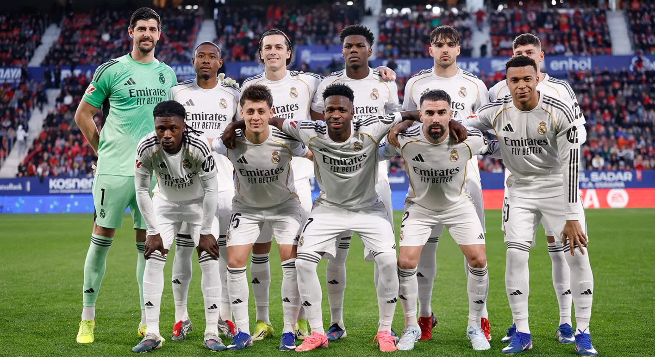 Once titular del Real Madrid ante Osasuna