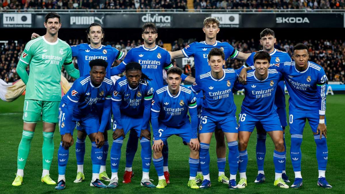 Once del Real Madrid ante el Valencia