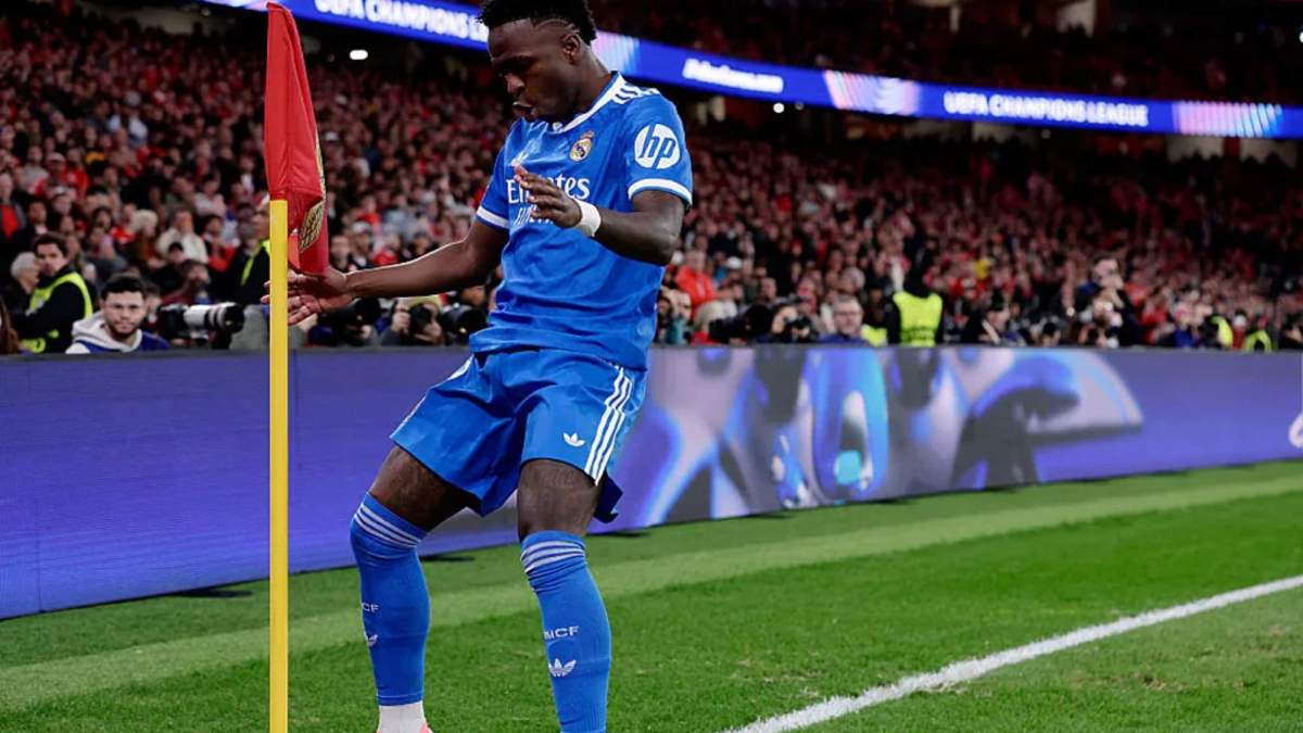 Vinicius celebrando su gol ante el Benfica Vinicius celebrando su gol ante el Benfica