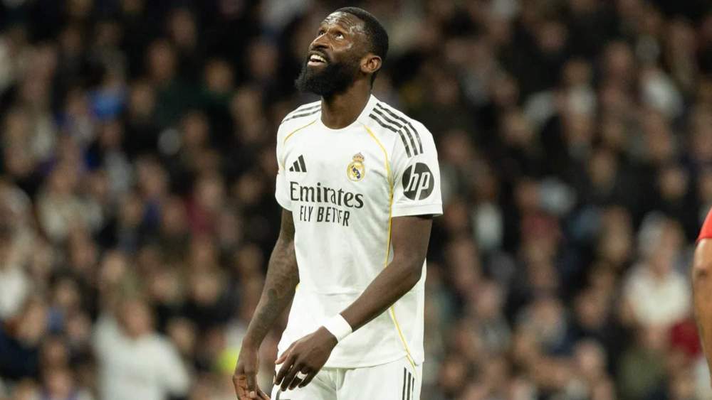 Antonio Rüdiger, durante un partido de esta temporada con el Real Madrid.