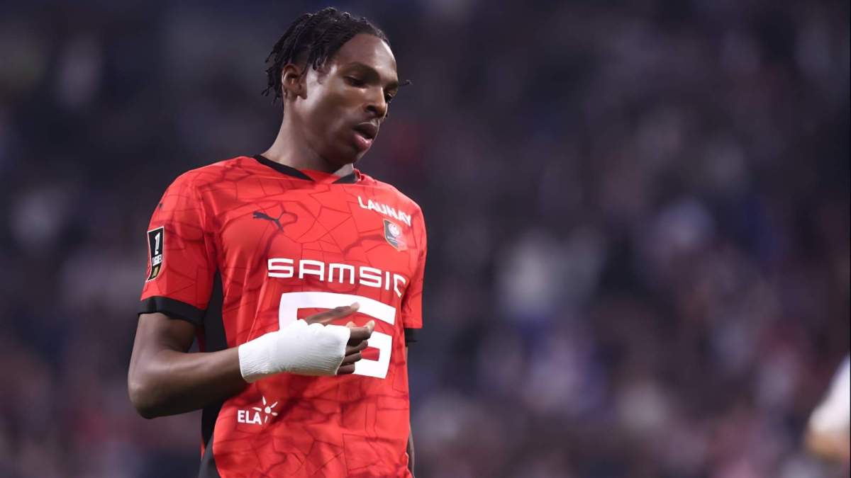 Jérémy Jacquet, en un partido con el Rennes. Jérémy Jacquet, en un partido con el Rennes.