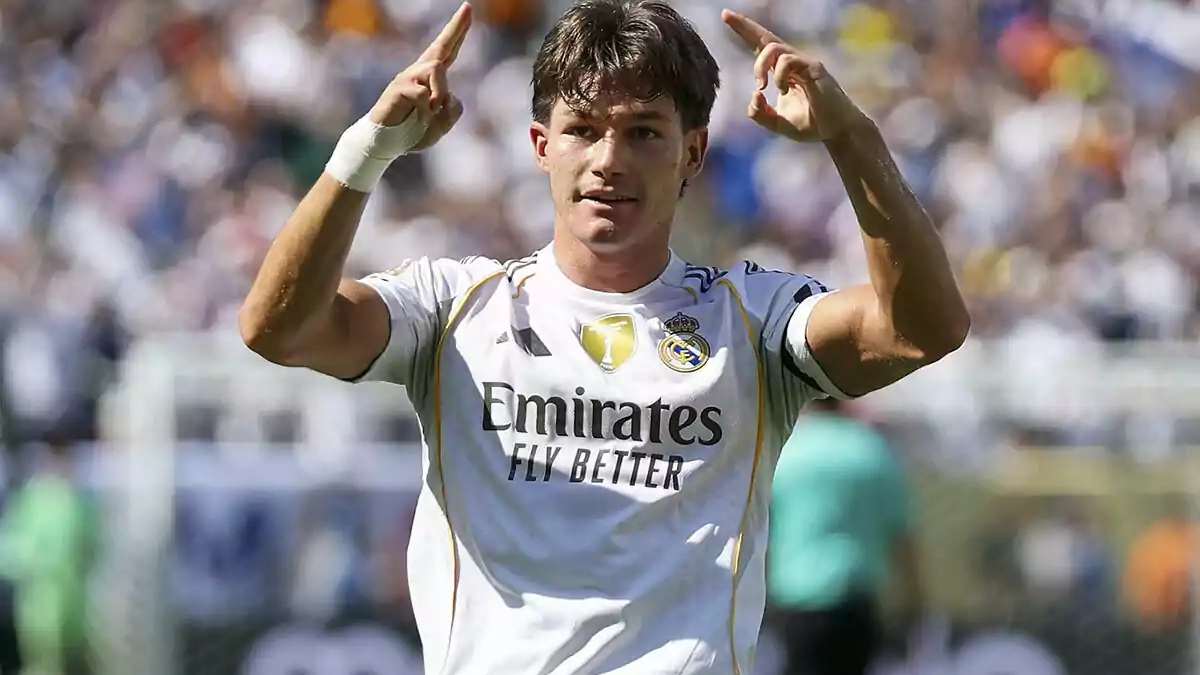 Fran García celebrando un gol en el Mundial de Clubes. Fran García celebrando un gol en el Mundial de Clubes.